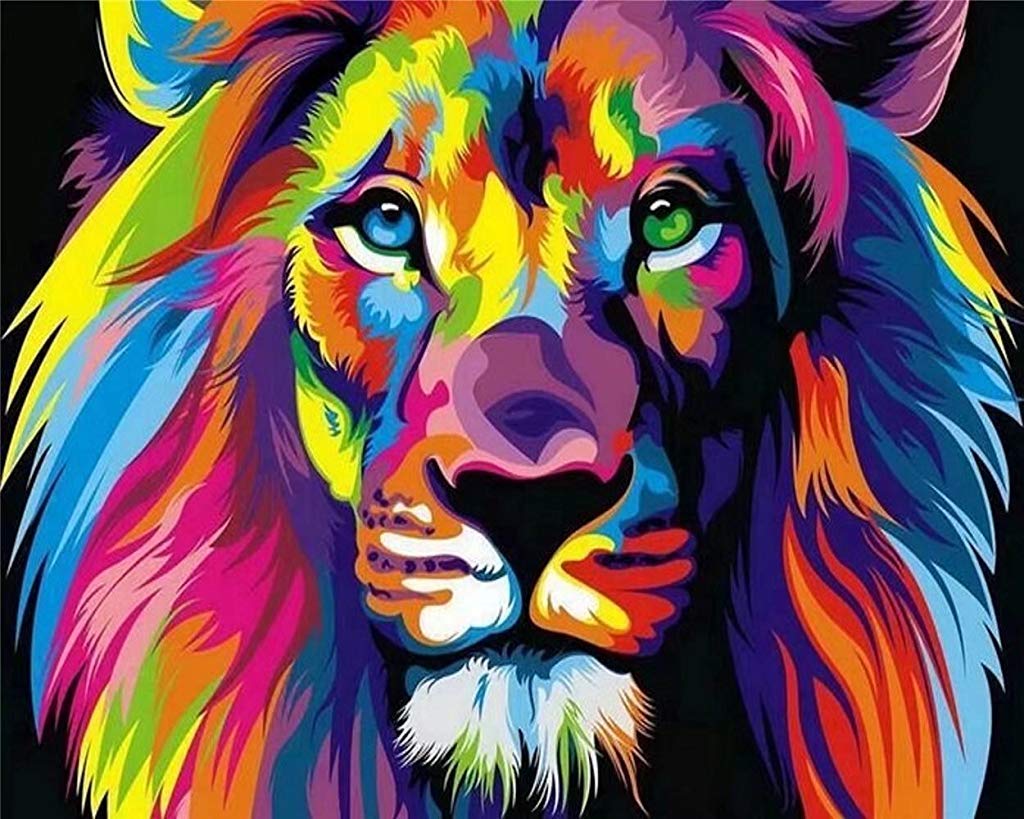 HASTHIP Paint by Numbers for Adult Kits, DIY Canvas Oil Painting Kit for Kid Beginners with Paintbrushes Acrylic Pigment Drawing Paintwork HASTHIP Paint by Numbers for Adult Kits, DIY Canvas Oil Painting Kit for Kid Beginners with Paintbrushes Acrylic Pigment Drawing Paintwork